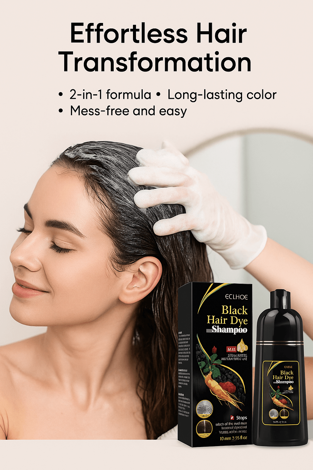 Natural Hair Dye Shampoo