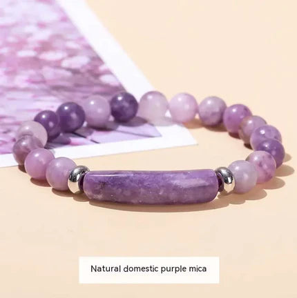 Purple Mica Bracelet