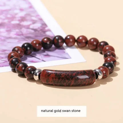 Golden Swan Stone Bracelet